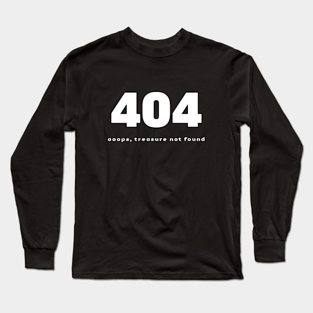 Oak Island 404 Error Long Sleeve T-Shirt by OakIslandMystery